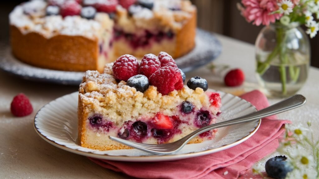Berry Cobbler Cake