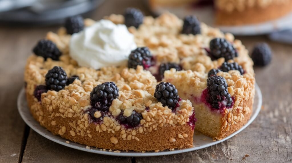 Blackberry Crumble Cake