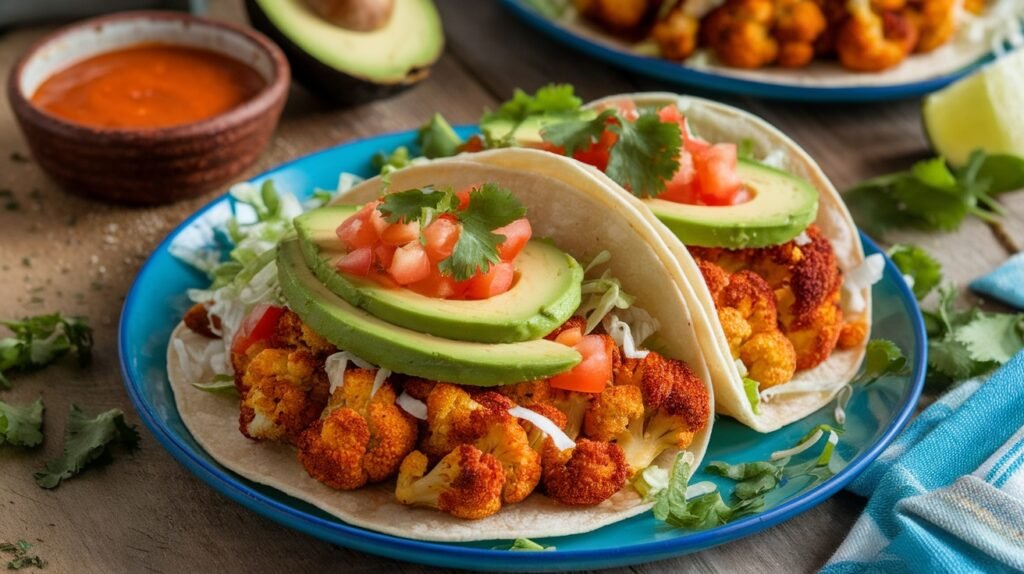 Buffalo Cauliflower Tacos