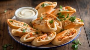 Chicken Alfredo Flatbread Twists