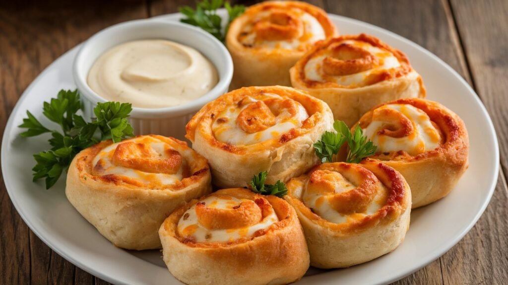 Chicken Alfredo Pizza Rolls