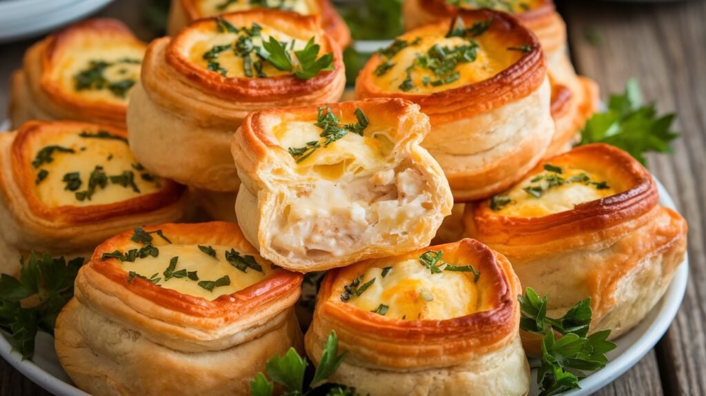 Chicken Alfredo Puff Bites