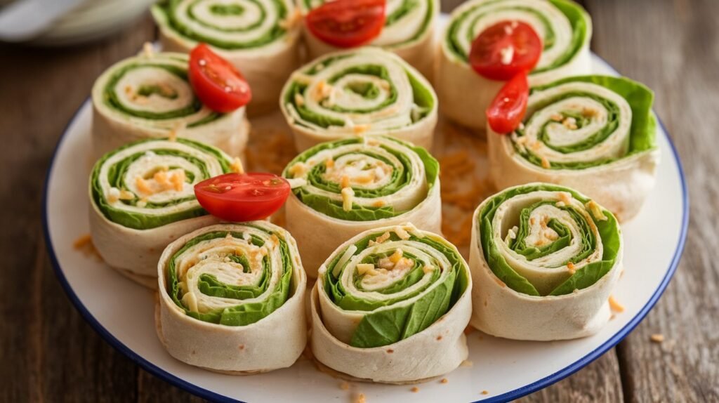 Chicken Caesar Pinwheel Sliders