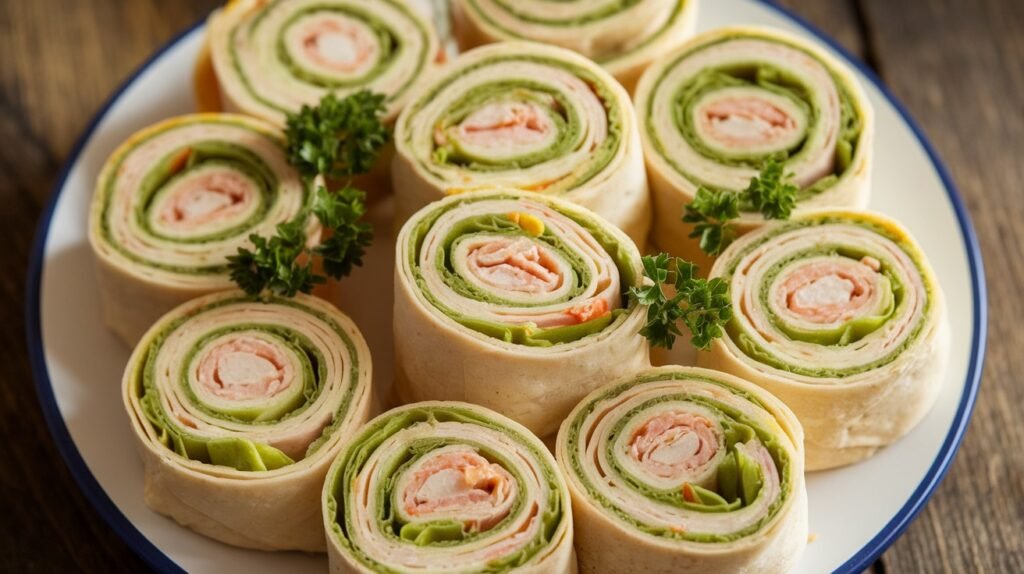Chicken Caesar Sandwich Pinwheels