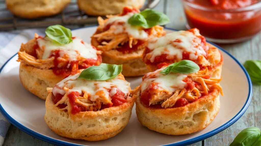 Chicken Parmesan Biscuit Cups