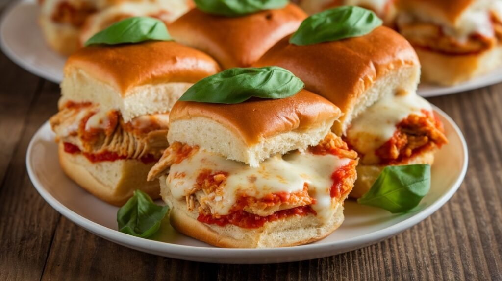 Chicken Parmesan Cheddar Sliders
