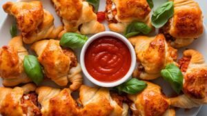 Chicken Parmesan Crescent Bites