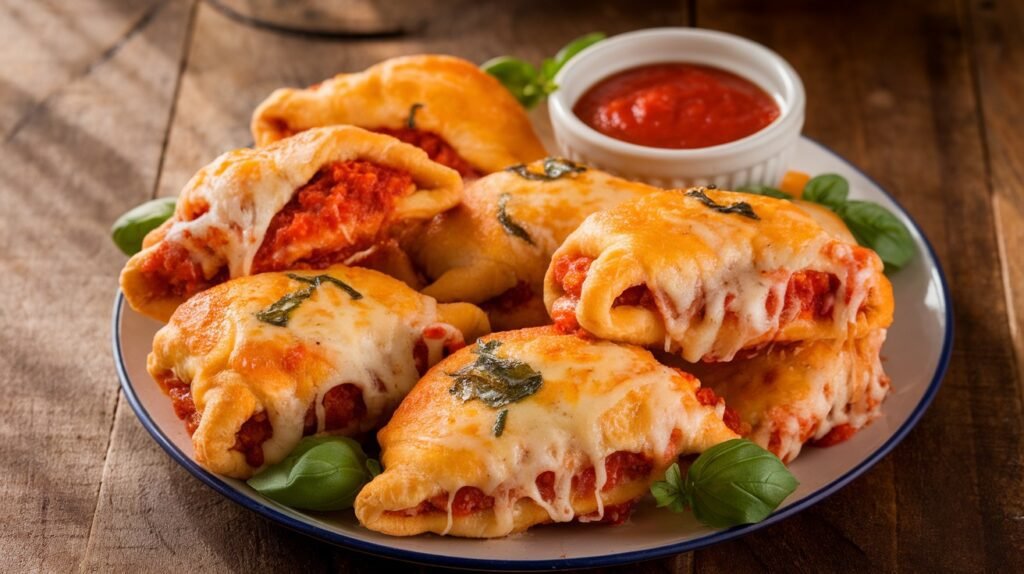 Chicken Parmesan Stuffed Crescent Pockets