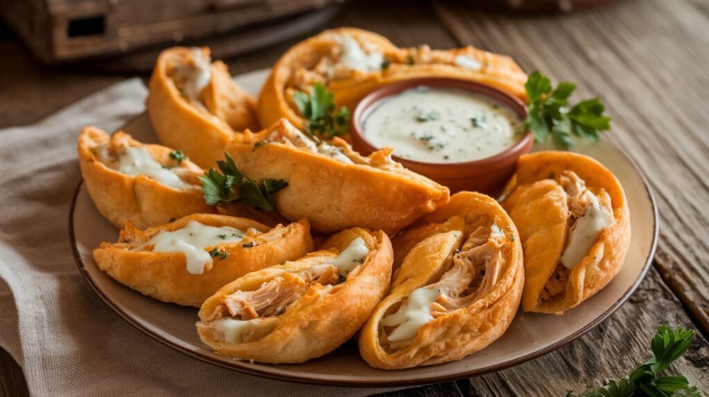 Chicken Ranch Flatbread Twists