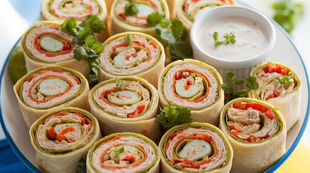 Chicken Ranch Pinwheel Wraps