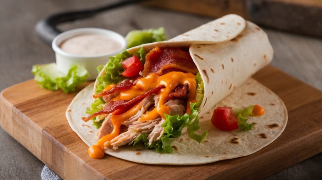 Chicken and Bacon Cheddar Wraps