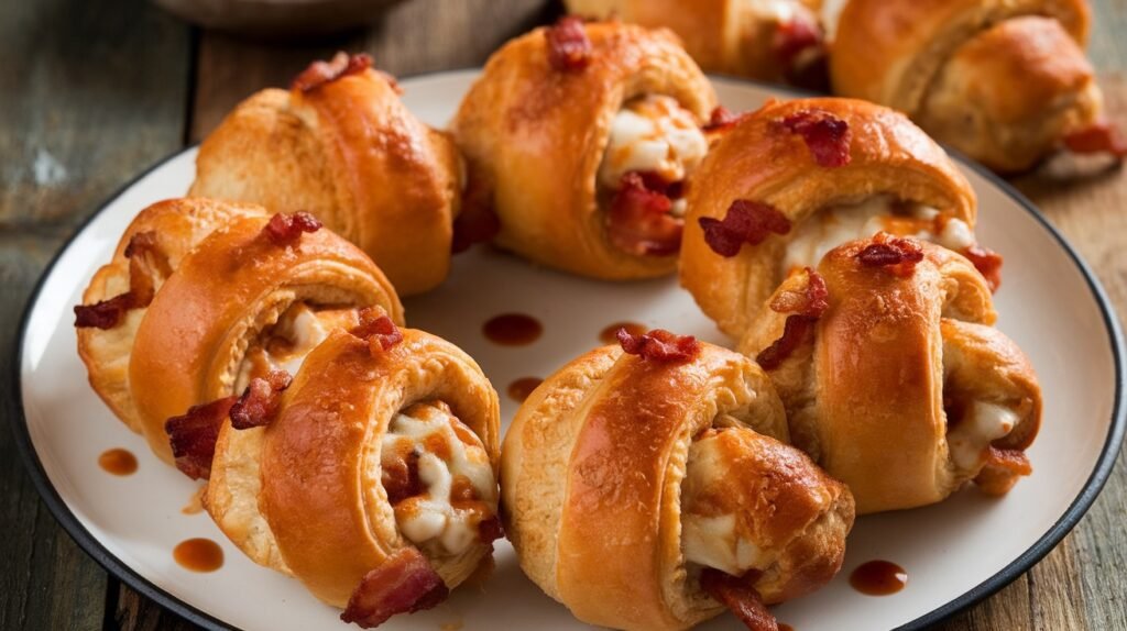 Chicken and Bacon Crescent Bombs
