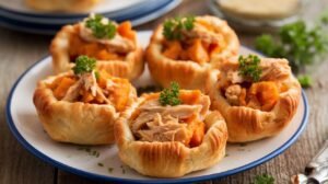 Chicken and Sweet Potato Crescent Cups