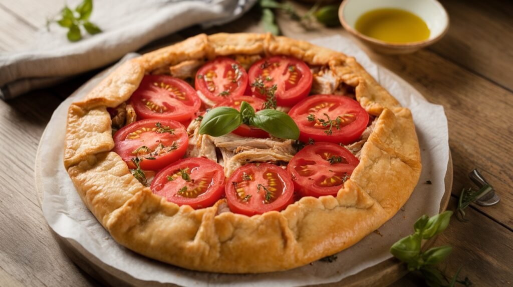 Chicken and Tomato Herb Galette