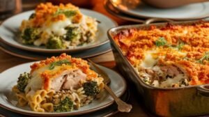 Chicken and Wild Rice Pasta Bake