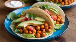 Crispy Roasted Chickpea Tacos