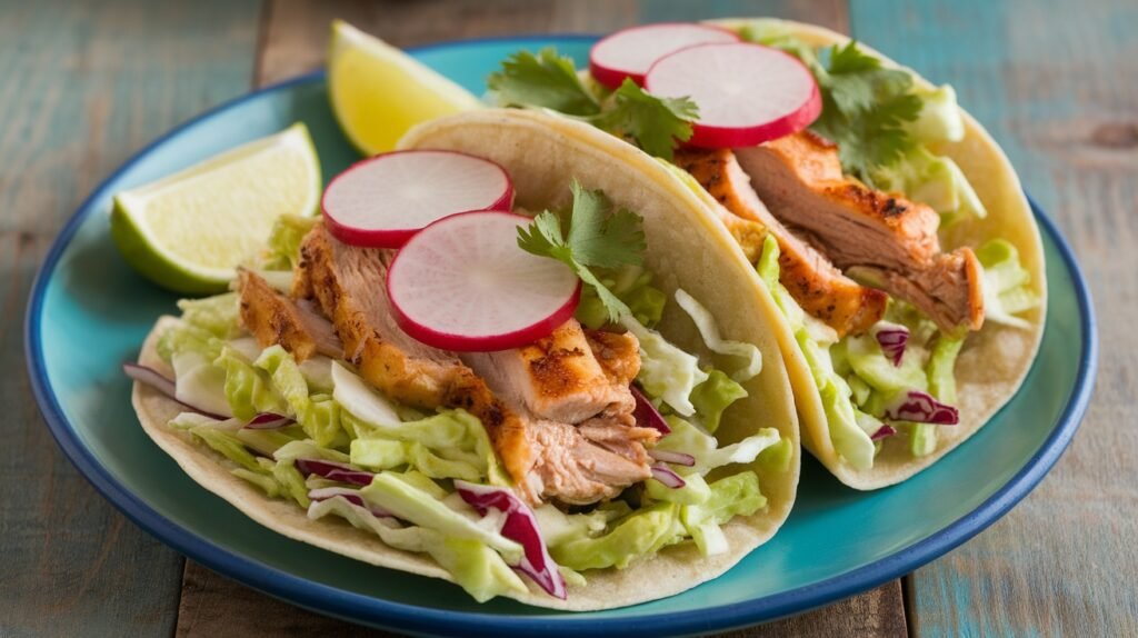 Creamy Avocado Slaw Tacos