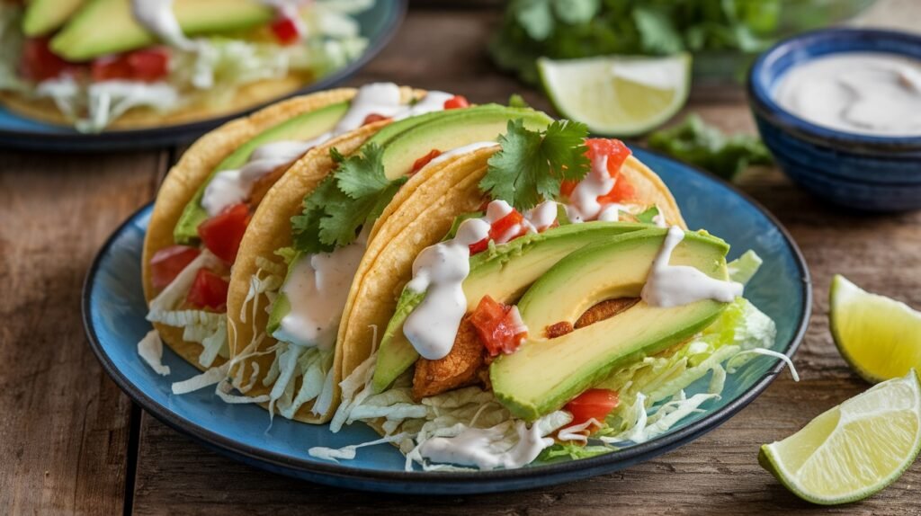 Crispy Avocado Ranch Tacos