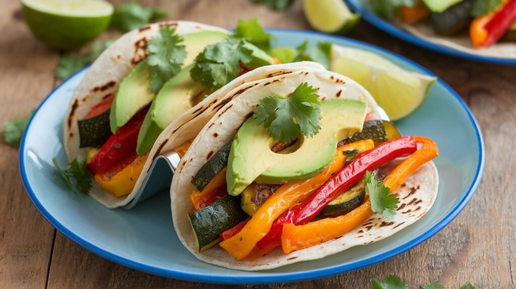 Garlic Butter Roasted Veggie Tacos