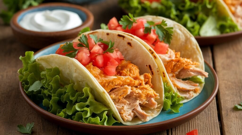 Garlic Parmesan Chicken Tacos