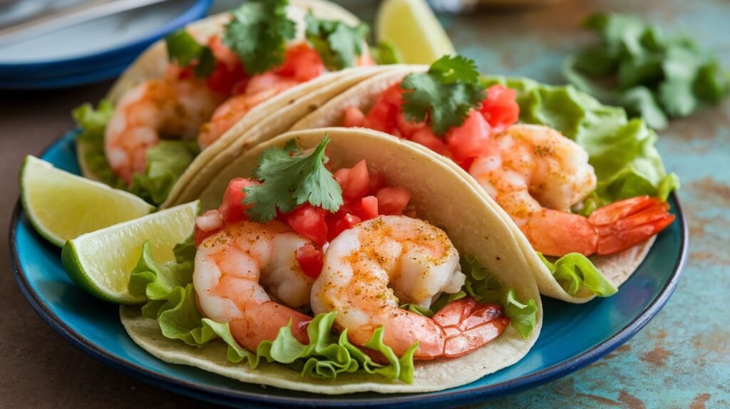Garlic Parmesan Shrimp Tacos