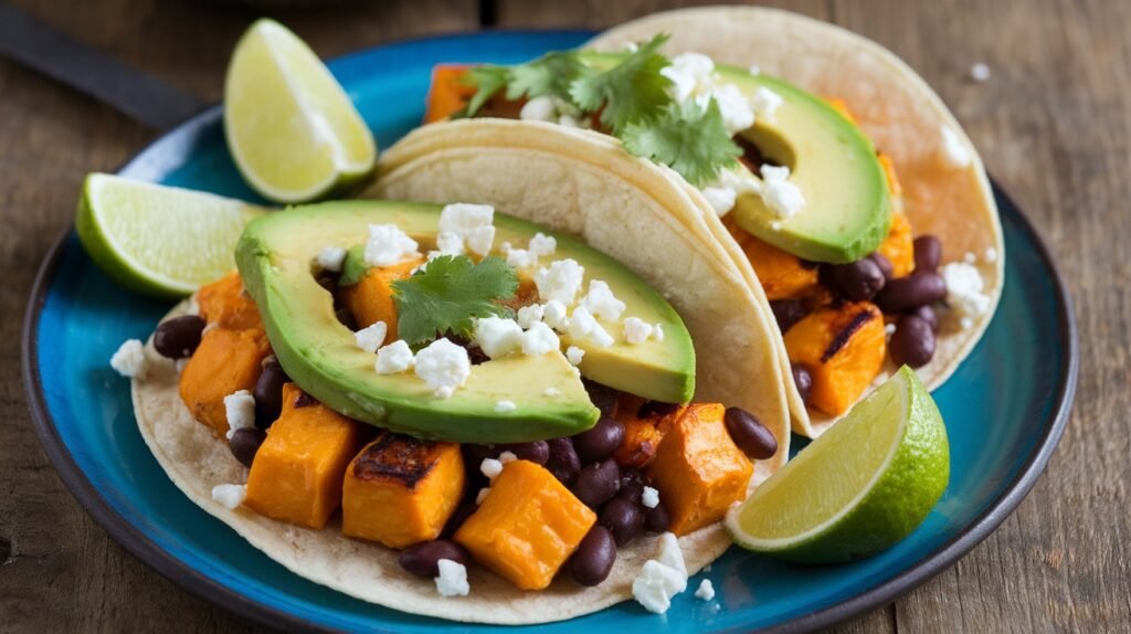 Garlic Roasted Butternut Squash Tacos