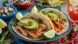 Grilled Lemon Garlic Chicken Tacos