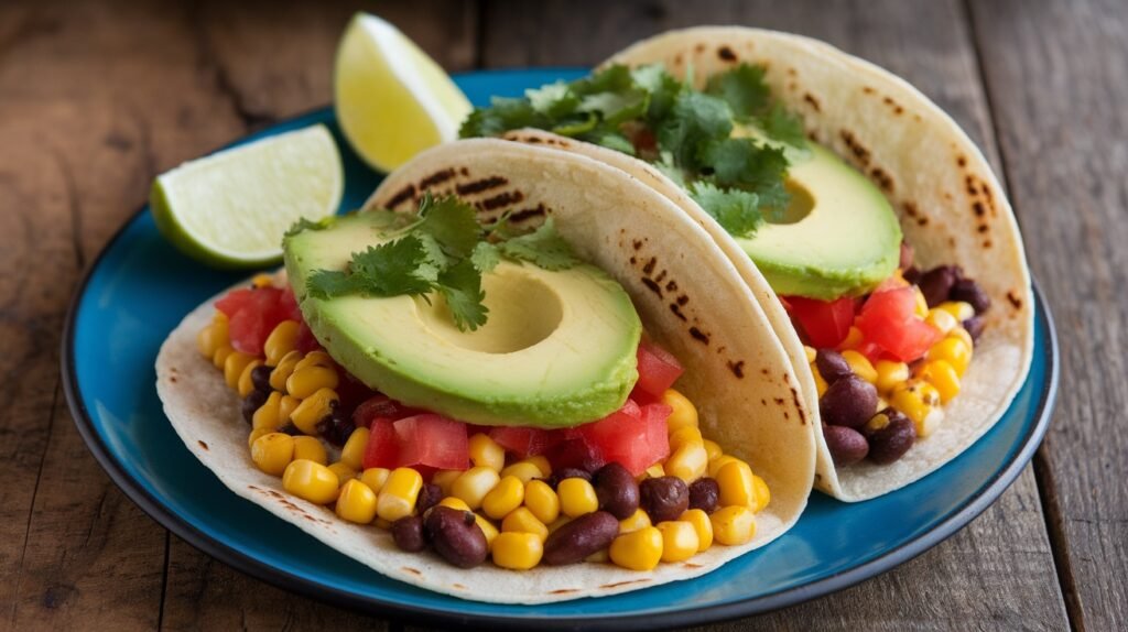 Grilled Corn and Black Bean Tacos