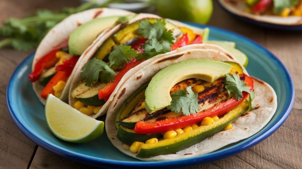 Sweet Pepper and Roasted Tomato Tacos