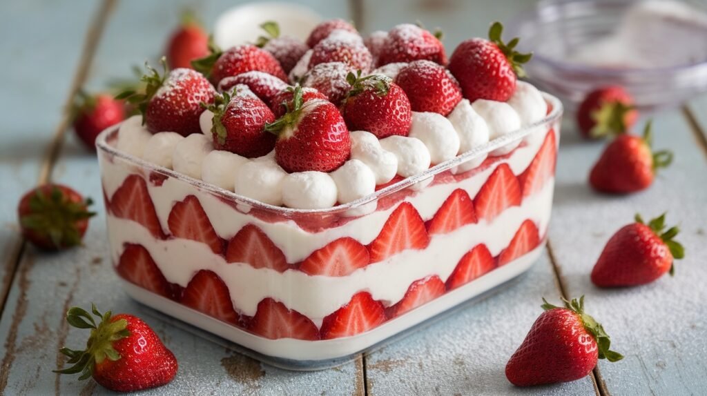 No-Bake Strawberry Icebox Cake