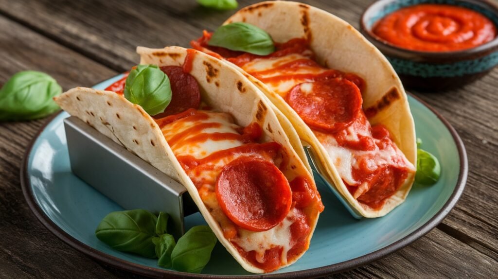 Pepperoni Pizza Tacos