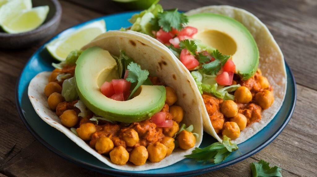 Red Curry Chickpea Tacos