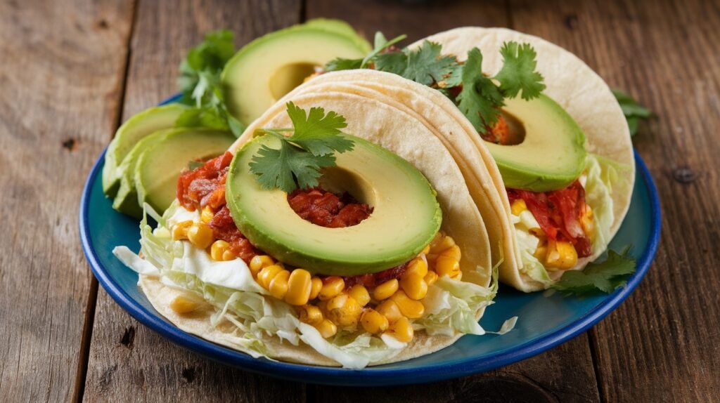 Roasted Corn and Cabbage Tacos