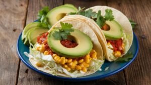 Roasted Corn and Cabbage Tacos