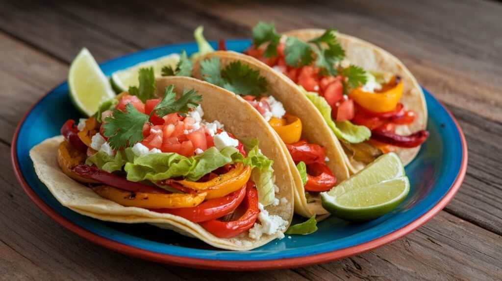 Zesty Roasted Pepper Tacos