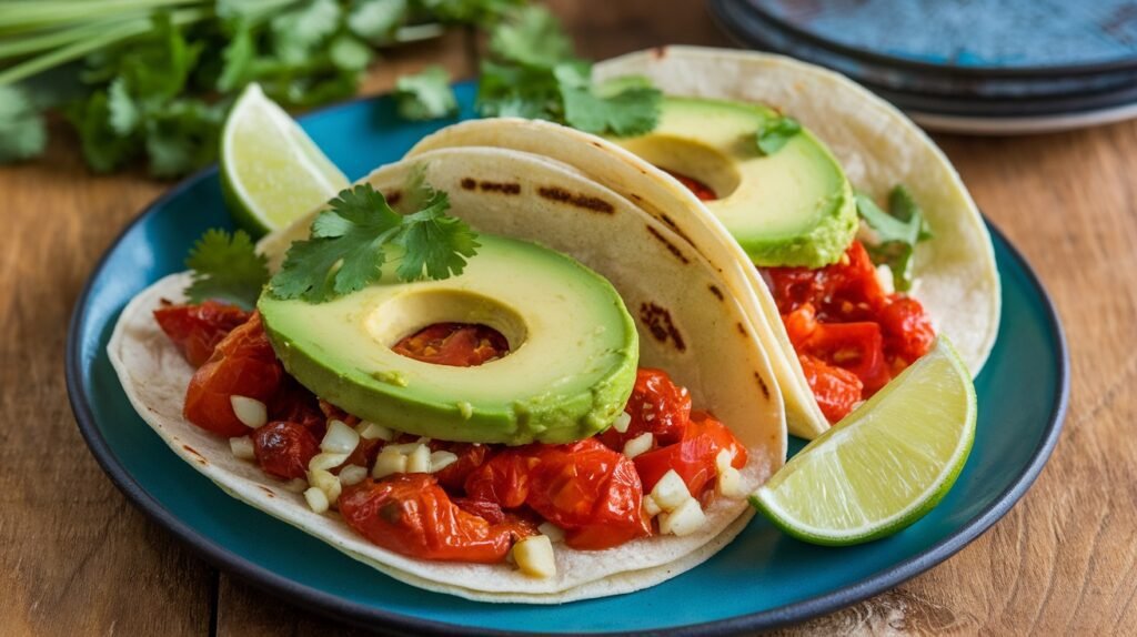 Roasted Tomato and Garlic Tacos