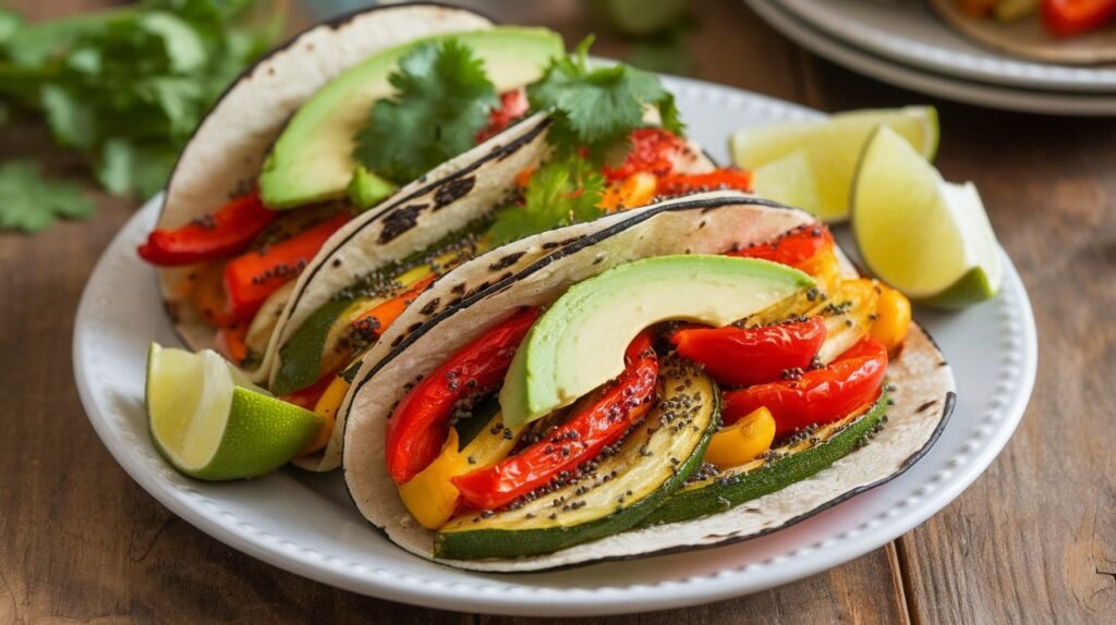 Poppyseed Roasted Veggie Tacos