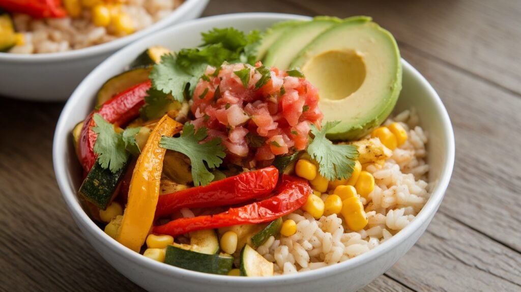 Roasted Veggie Taco Bowls