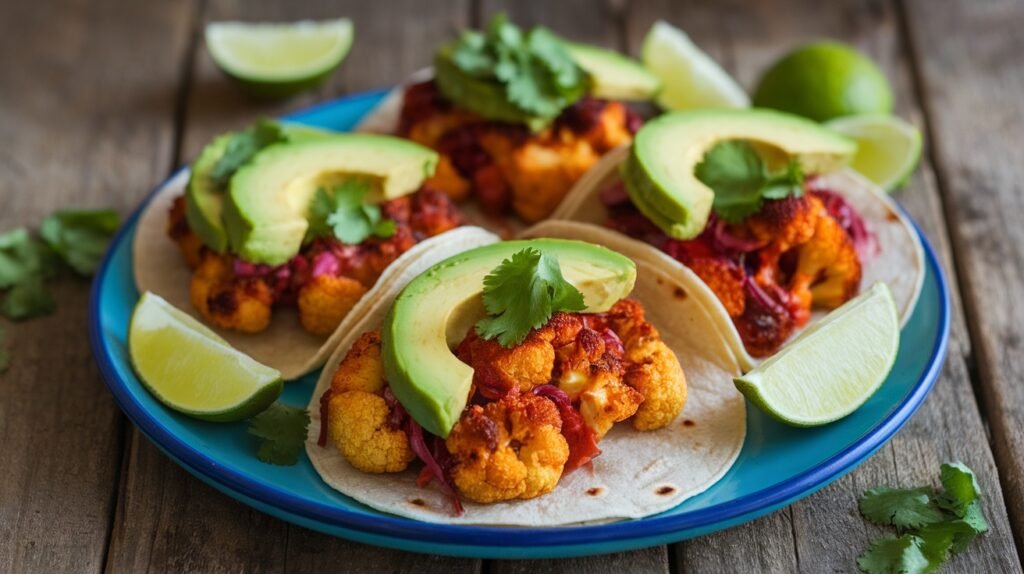 Spicy BBQ Cauliflower Tacos