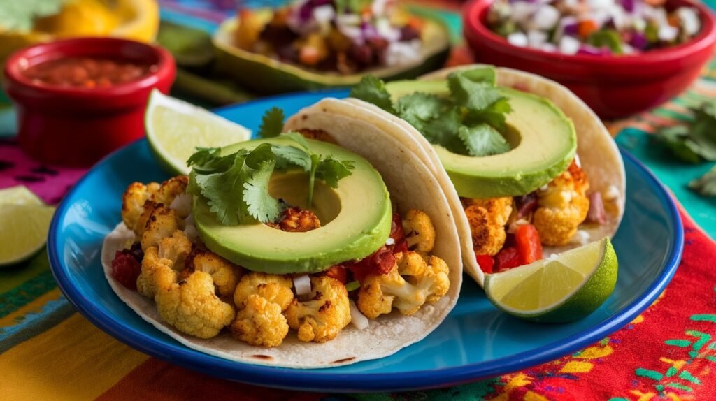 Spicy Roasted Cauliflower Tacos