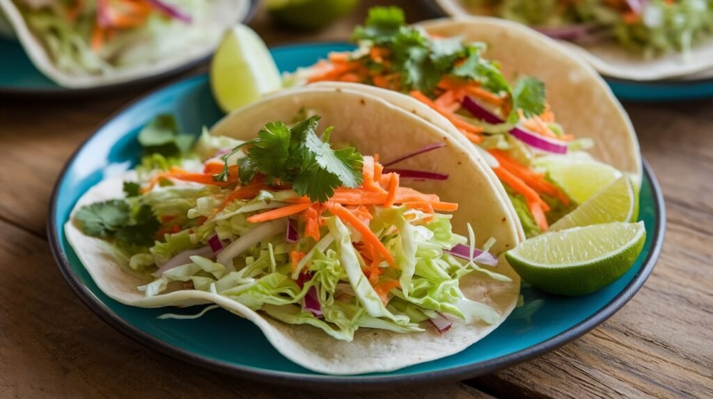 Sweet Mustard Slaw Tacos