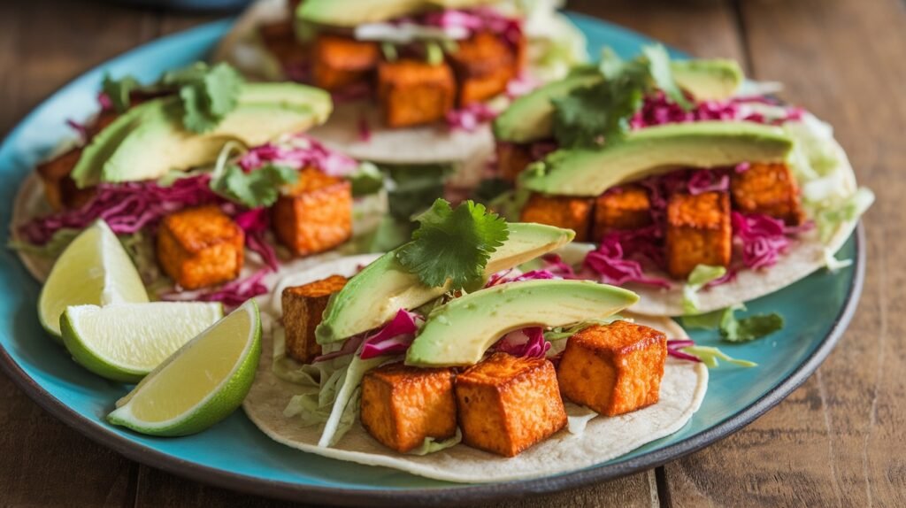 Sweet and Tangy Tofu Tacos