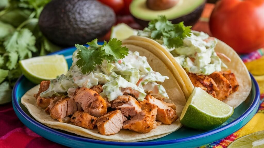 Creamy Cilantro Lime Slaw Tacos