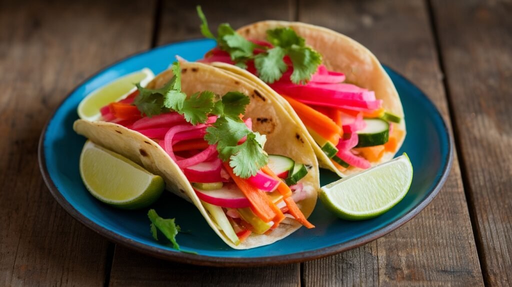 Tangy Pickled Veggie Tacos