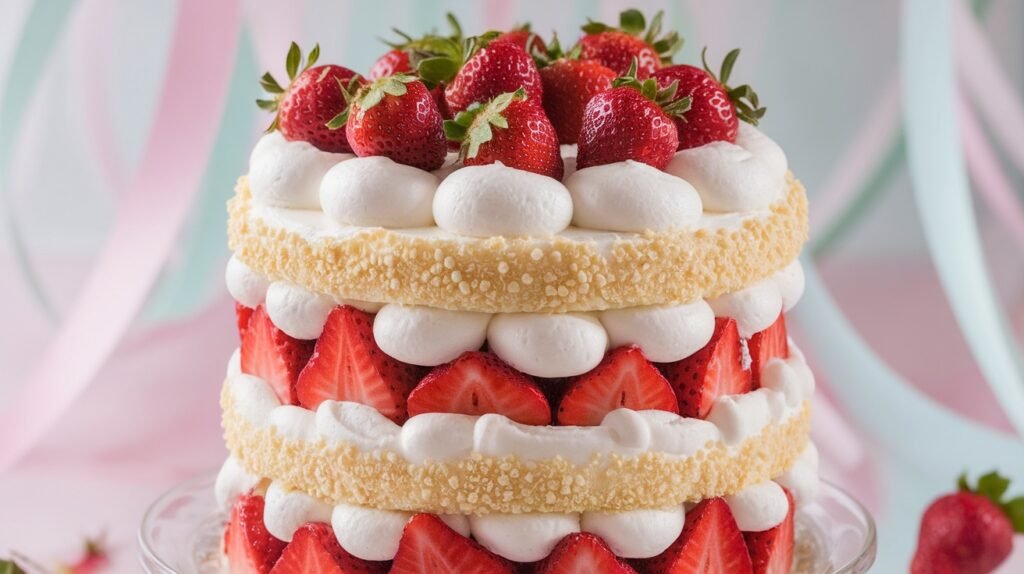 Strawberry Champagne Cake