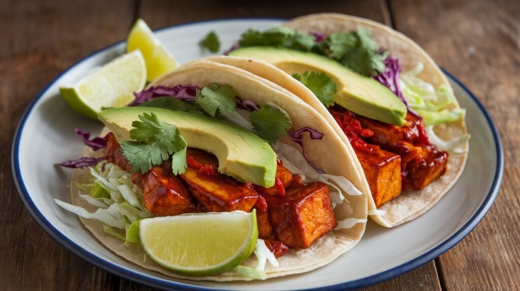Sweet and Smoky BBQ Tofu Tacos