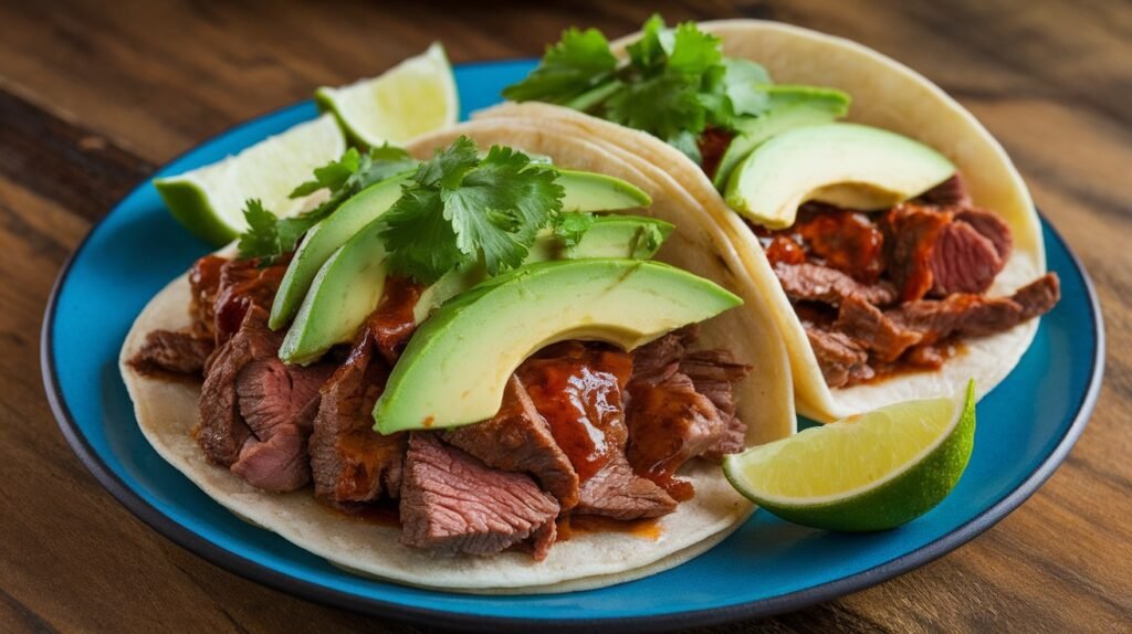 Bourbon Glazed Beef Tacos
