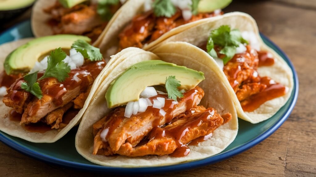 Spicy Tamarind Glazed Chicken Tacos