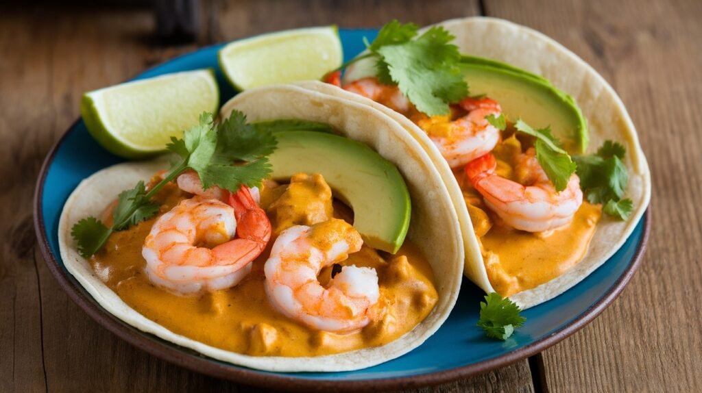 Coconut Curry Shrimp Tacos