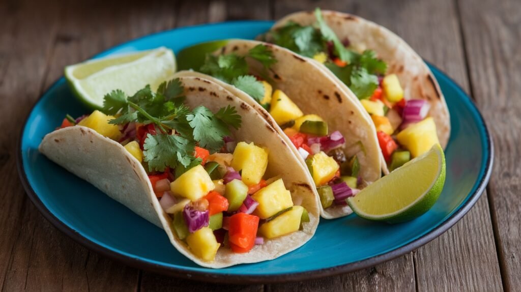 Pineapple Chipotle Veggie Tacos